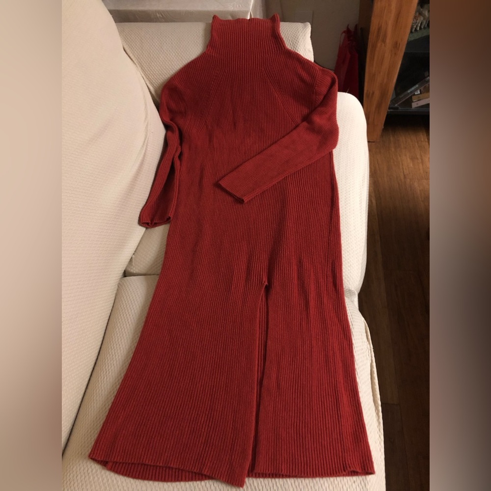 Thick long sweater dress ,new without tags,size small,another one at light grey